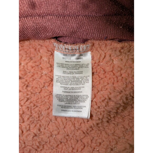 Columbia Fleece Fireside Jacket Girl's Size XS (6X) Coral Full Zip Camping Cute - Picture 6 of 8